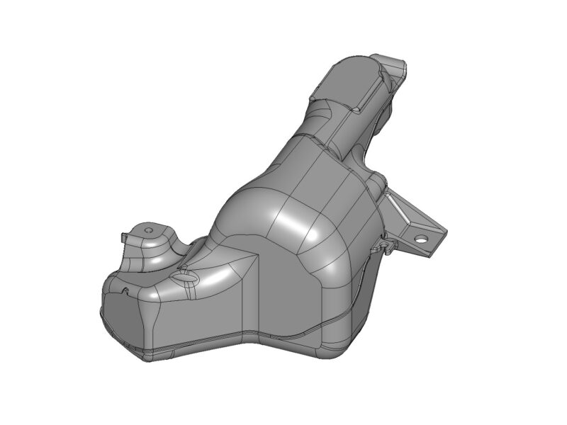 ウォッシャータンク（自動車向け） 金型【ブロー金型参考価格記載】